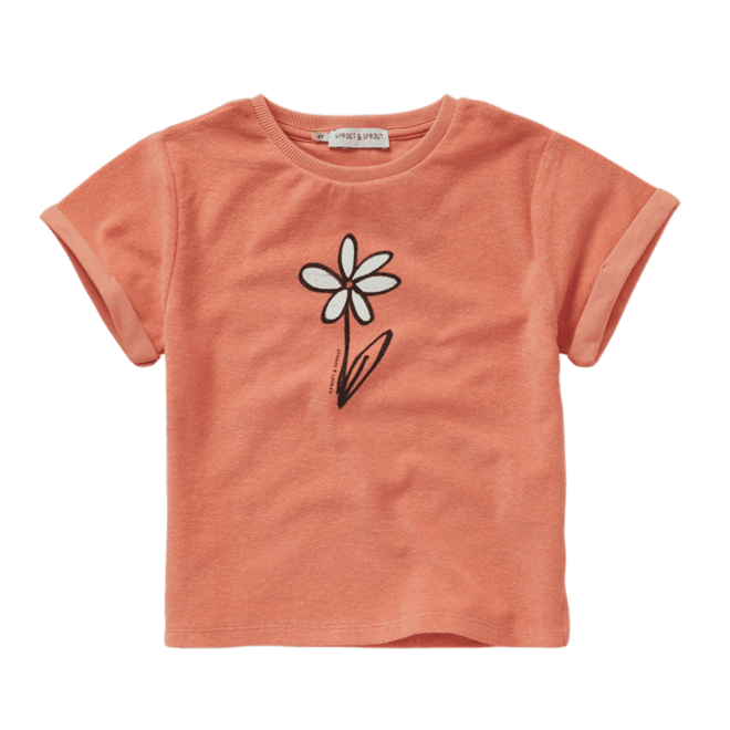 Sproet & Sprout - Terry T-shirt daisy Blush
