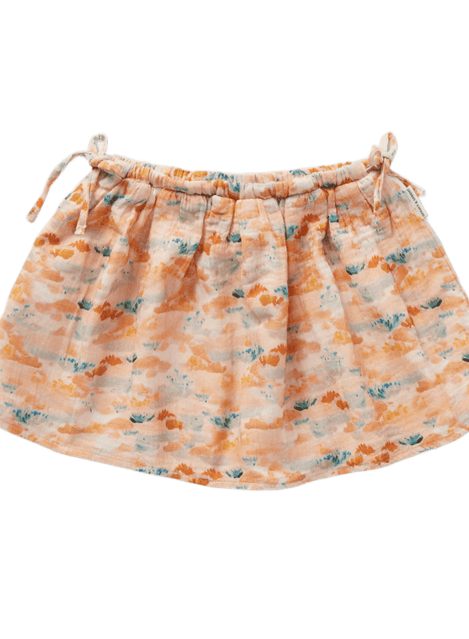 Sproet & Sprout - Muslin skirt flower field print Nectarine