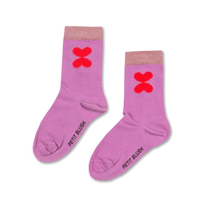 Petit Blush - Socks Double hearts