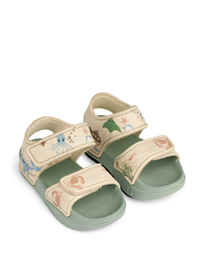 Liewood - Blumer sandals - Crab sandy