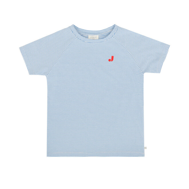 Jenest - Nurture t-shirt Grape blue stripe