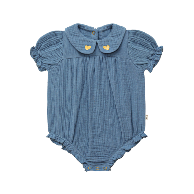 House of Jamie - Girls Rompersuit Indigo