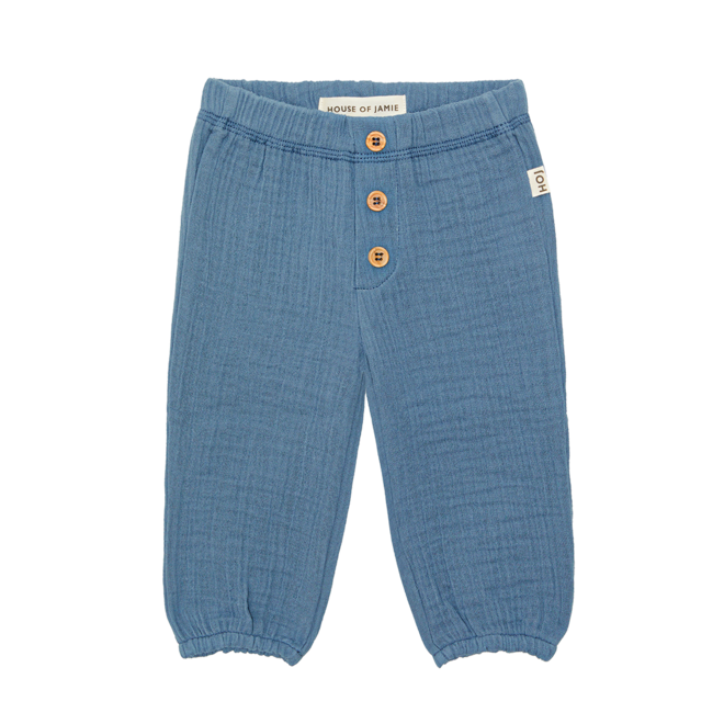 House of Jamie - Baby muslin pants Indigo