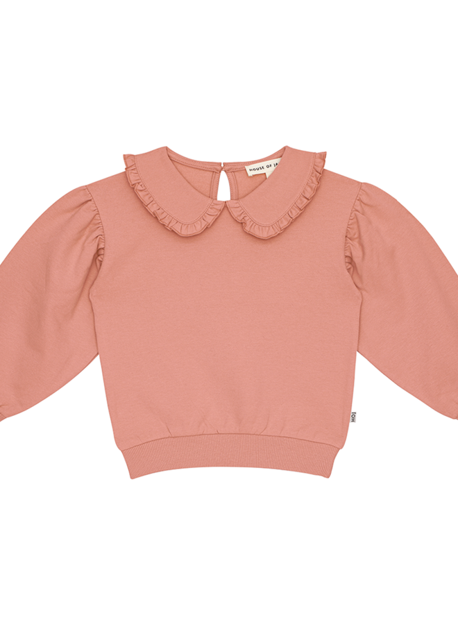 House of Jamie - Balloon collar sweater Peach blush