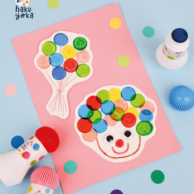 Haku Yoka - Dot markers met 5 kleuren - Orginal