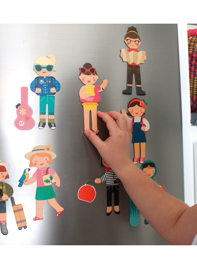 Petit collage crafts - Magnetische spel on - the - go -  kleine reizigers