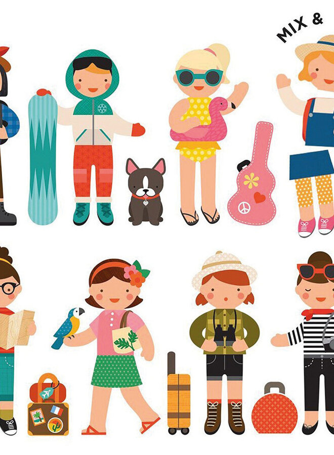 Petit collage crafts - Magnetische spel on - the - go -  kleine reizigers