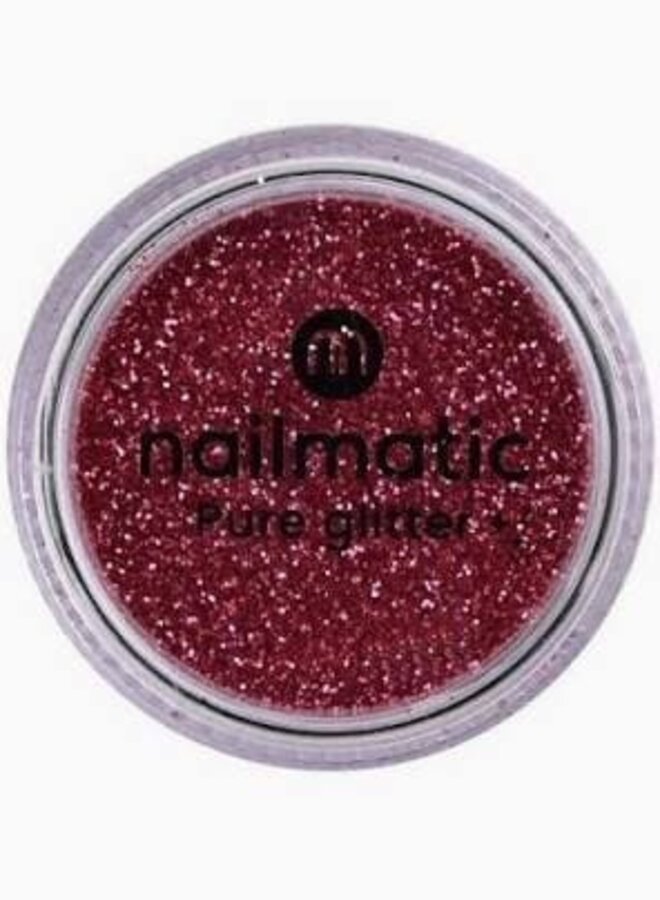 Nailmatic - Pure glitter Medium paillettes Rose Fonce