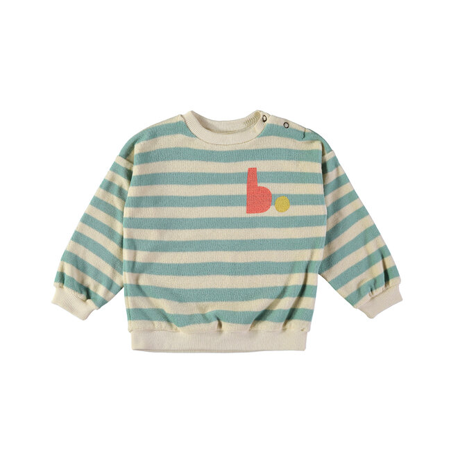 Babyclic - Sweatshirt - Stripes aqua