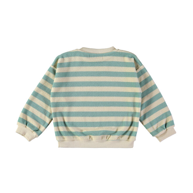 Babyclic - Sweatshirt - Stripes aqua