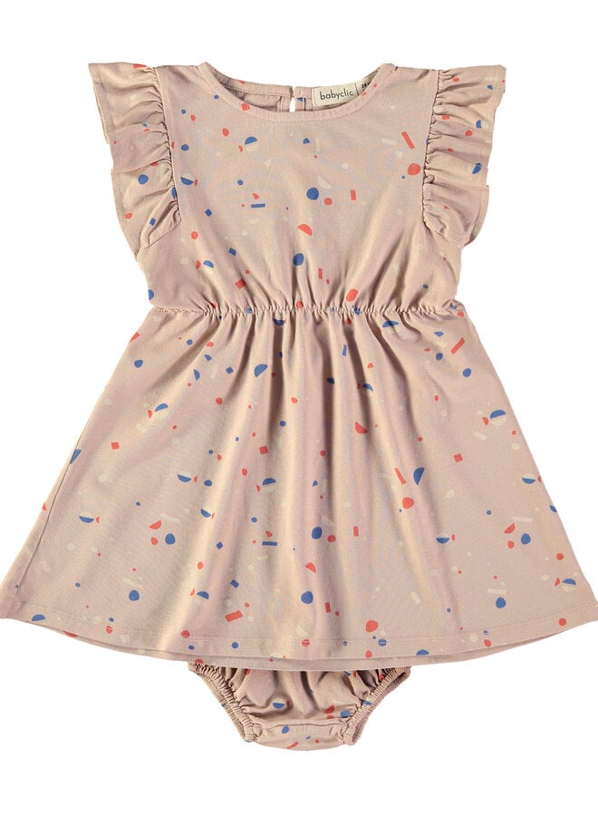 Babyclic - Dress and bloomer Sardines pink