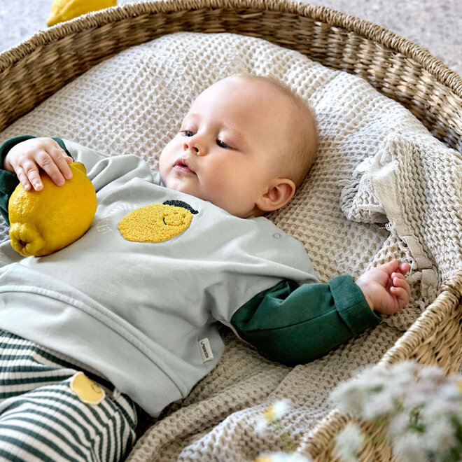 Lässig - Kids Sweater - Lemon light blue