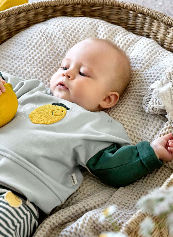 Lässig - Kids Sweater - Lemon light blue
