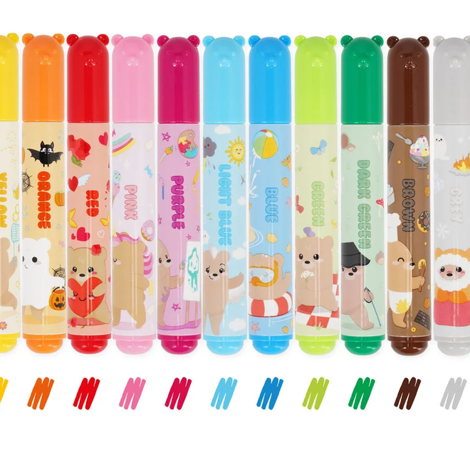 Legami - Teddy friends - Set of 12 markers