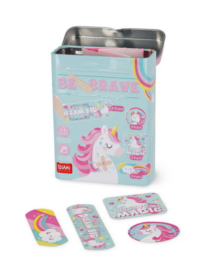 Legami - Be brave kit Unicorn- Set van 30 pleisters