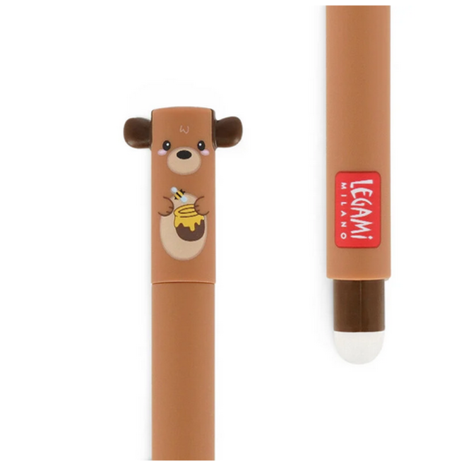 Legami - Erasable pen - Brown bear