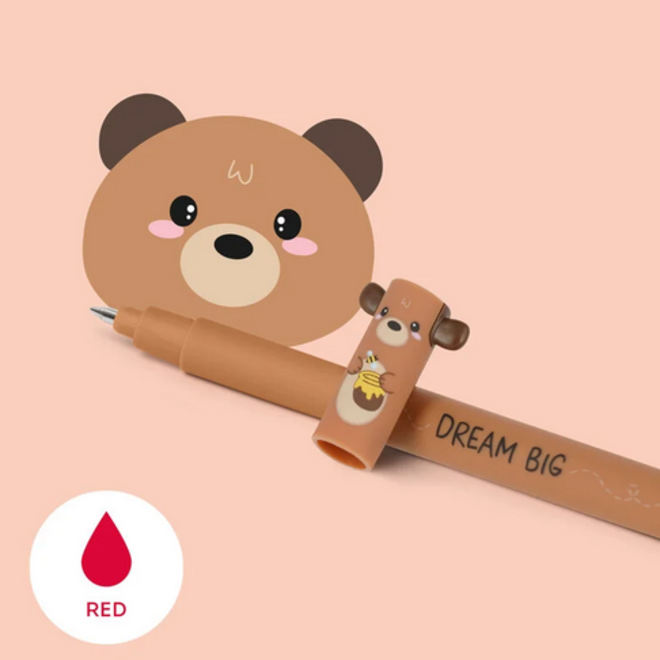 Legami - Erasable pen - Brown bear