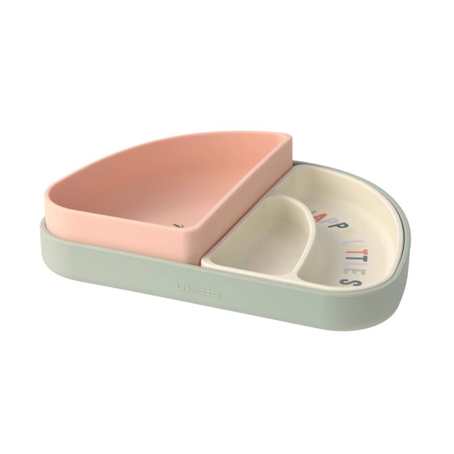 lässig - Silicone section dish set 3 pieces Happy Fruits cherry