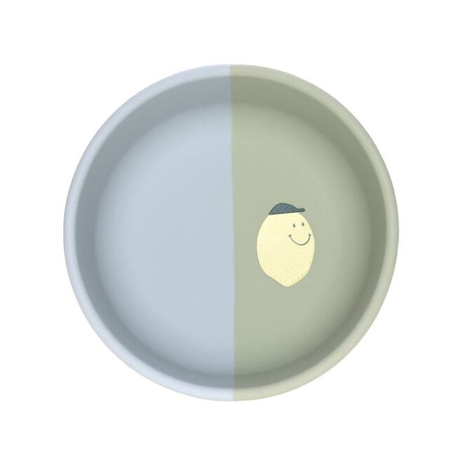 lässig - Silicone bowl Happy Fruits lemon
