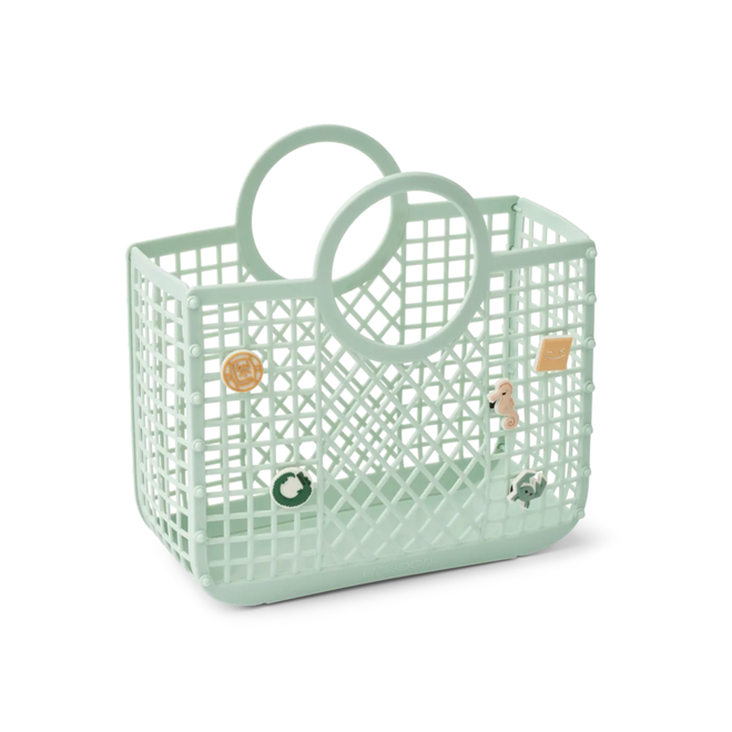 Liewood - Samantha basket with charms - light peppermint