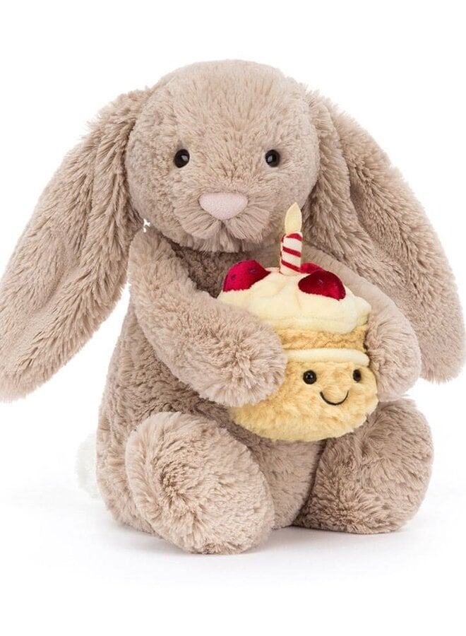 Jellycat - Bashful beige bunny birthday
