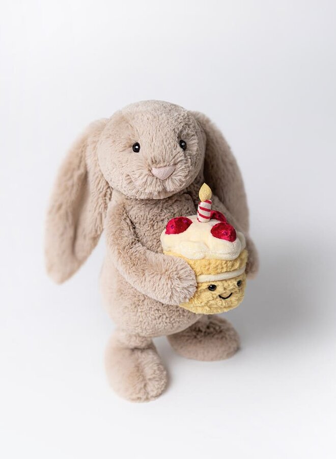 Jellycat - Bashful beige bunny birthday