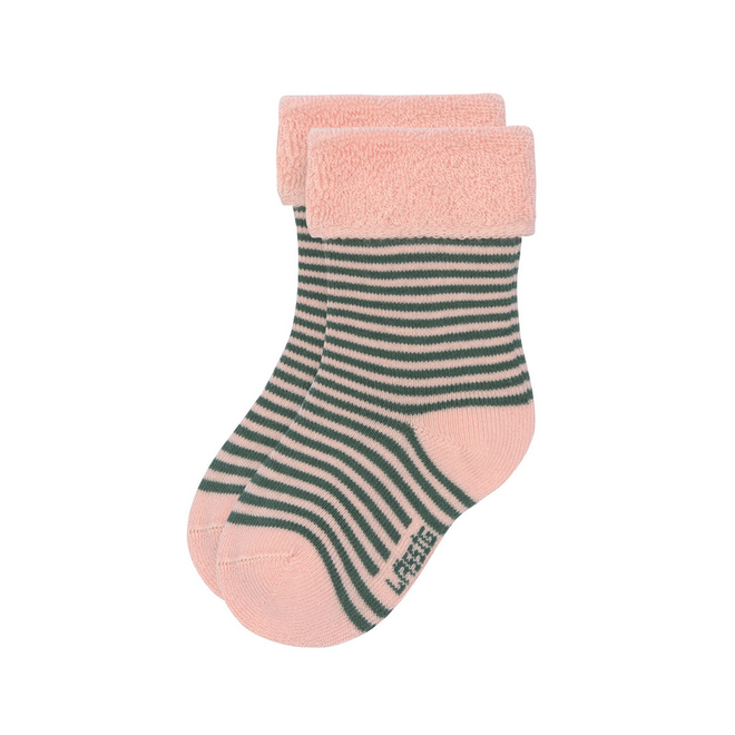 Lässig - Terry socks gots 3 pieces assorted cherry peach