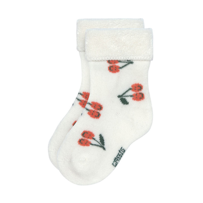 Lässig - Terry socks gots 3 pieces assorted cherry peach