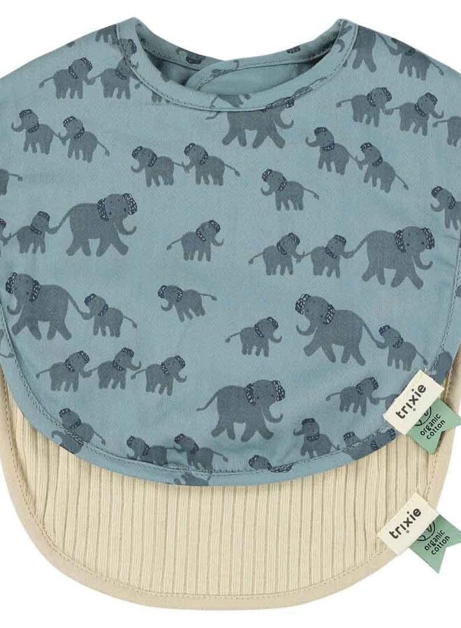 Trixie - Slabbetje enchanting Elephant ( 2 - pack mix )