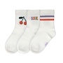 Lässig - Tennis socks 3 pieces gots Cherry