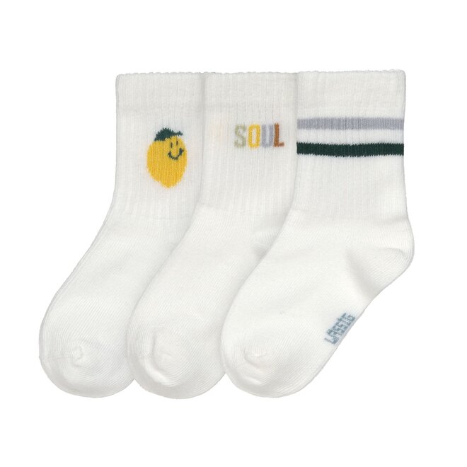 Lässig - Tennis socks 3 pieces gots lemon