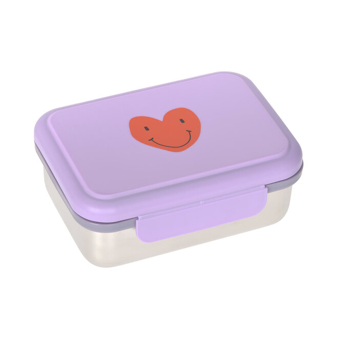 Lässig - Lunchbox stainless steel Little Gang heart lilac