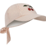 Konges Slojd - Ellie bow cap gots - Peony stripe