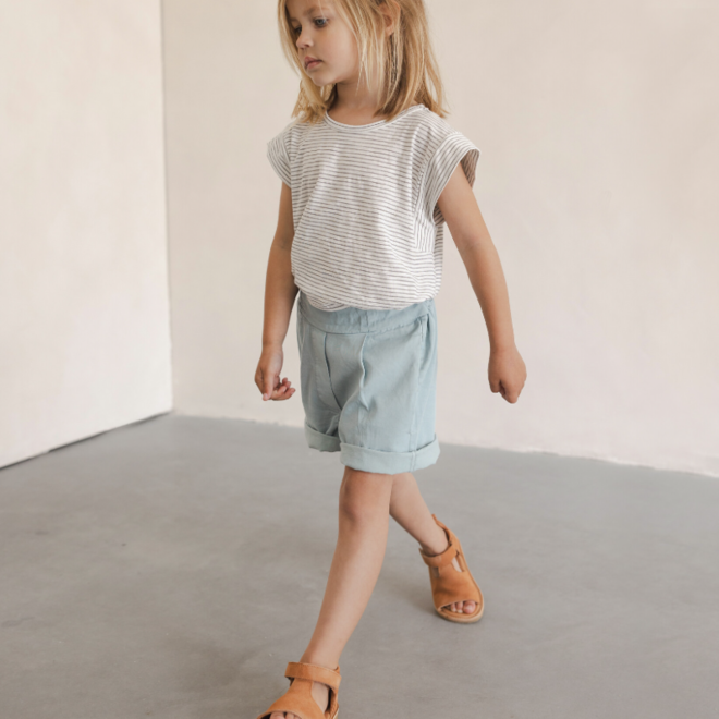 Phil & Phae - Boxy tee stripes - Coconut stripes