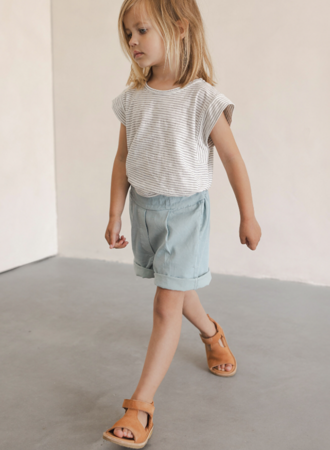 Phil & Phae - Boxy tee stripes - Coconut stripes