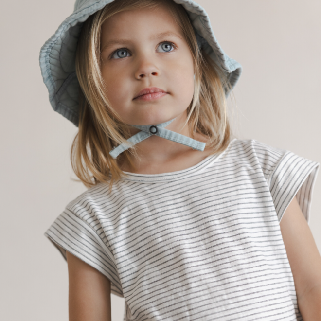 Phil & Phae - Boxy tee stripes - Coconut stripes