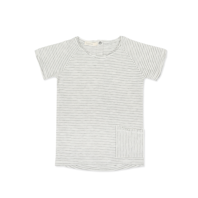Phil & Phae - Raw-edged tee stripes - Coconut stripes