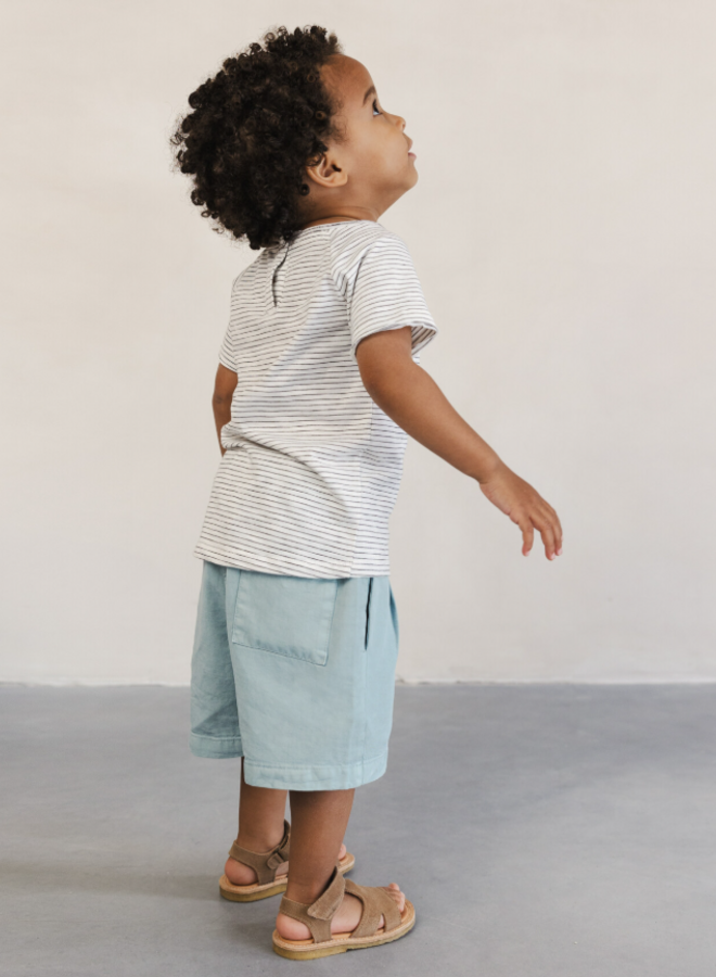 Phil & Phae - Raw-edged tee stripes - Coconut stripes