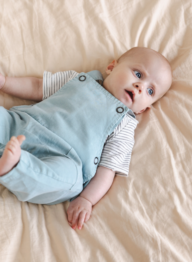 Phil & Phae - Twill baby dungarees - Stormy