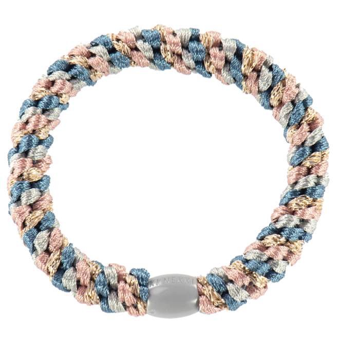 KKNEKKI - Mix Dusty blue Dusty rose haarrekker en armband