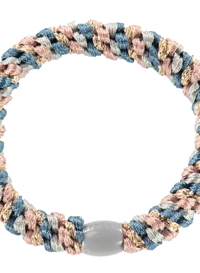 KKNEKKI - Mix Dusty blue Dusty rose hairband and bracelet