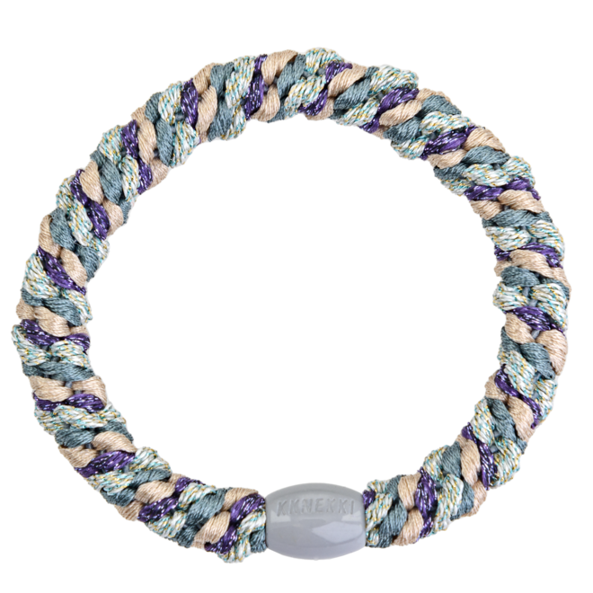 KKNEKKI - Mix Teal Purple haarrekker en armband