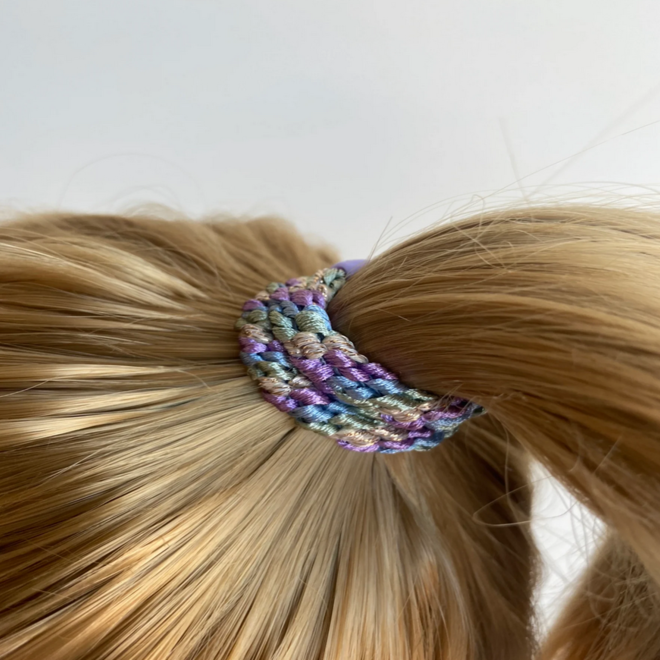 KKNEKKI - Mix Lavender Seablue glitter hairband and bracelet