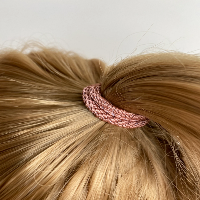 KKNEKKI - Dusty rose haarrekker en armband