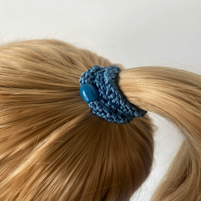 KKNEKKI - Dusty blue bandeau et bracelet