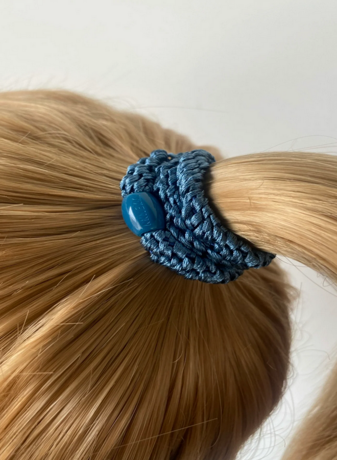KKNEKKI - Dusty blue hairband and bracelet