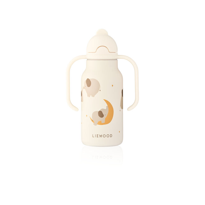Liewood - Kimmie Water Bottle 250 ml Elephant Creme de la creme