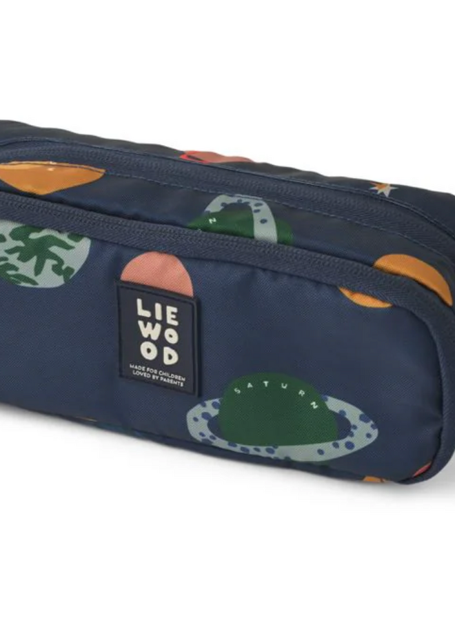 Liewood - Andrey pencil case - Universe/Classic Navy
