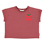 Piupiuchick -  T-shirt Bordeaux apple print