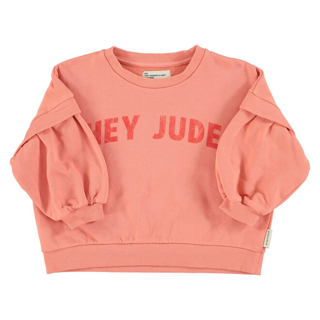 Piupiuchick - Sweatshirt Pink Hey jude